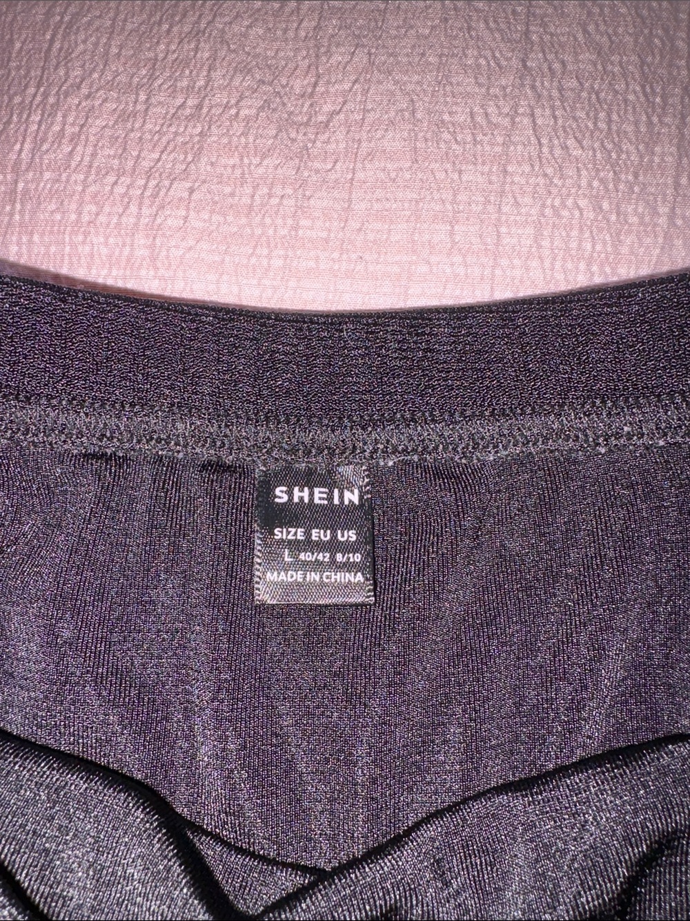 Black Mini Skirt with Ruffle Hem - Picture 2 of 5